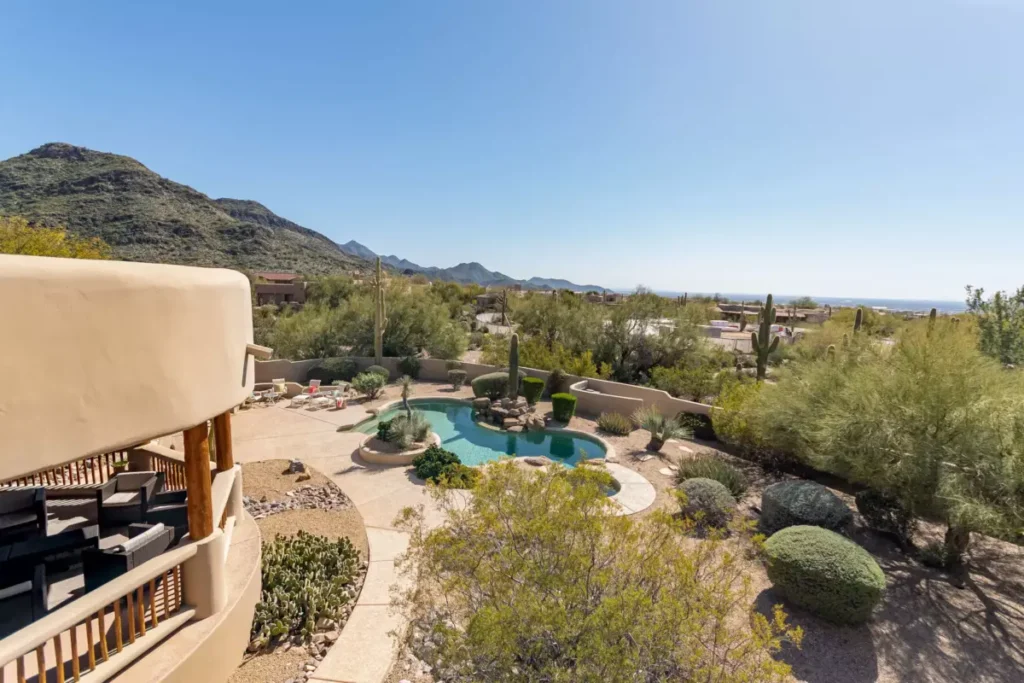 cornerstone scottsdale residential treatment center patio and pool area