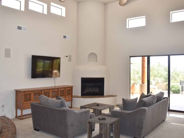 residential houses living room area drug rehab center in scottsdale arizona