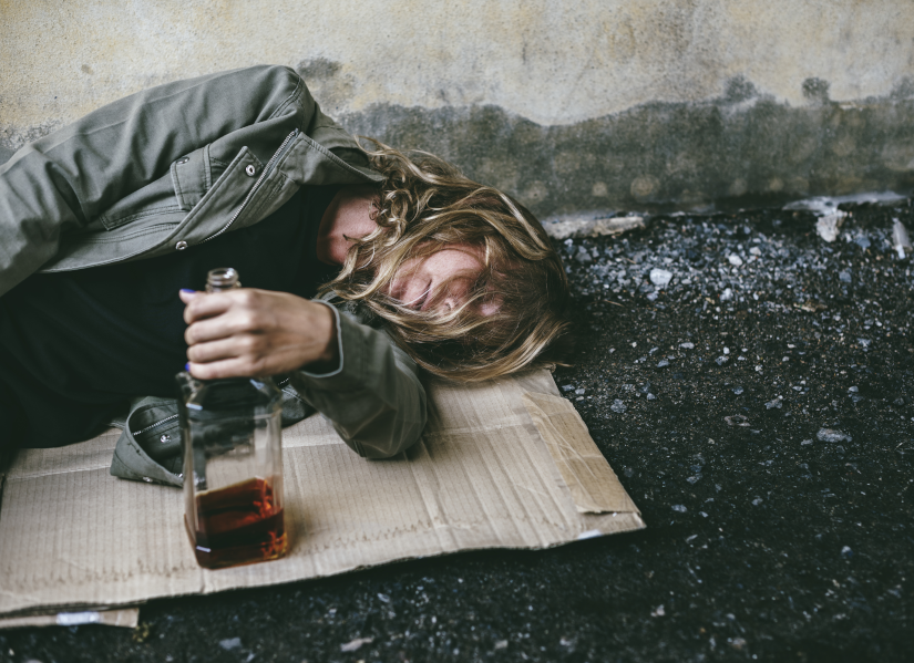 homeless alcoholic